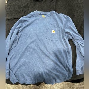 Carhartt long sleeve light blue in color